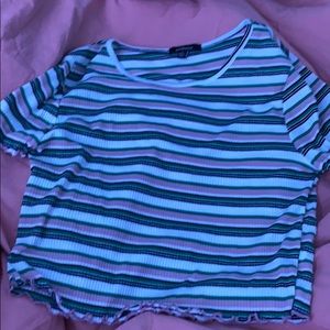 This top is soft and very cute. Worn one time.